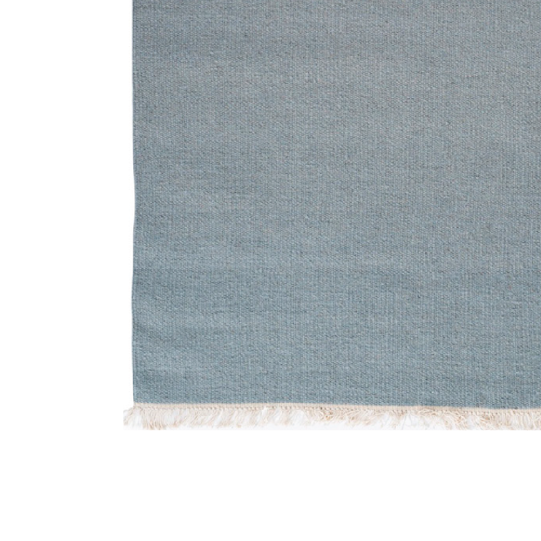 STRING  Wool Hand Woven Rug Teal