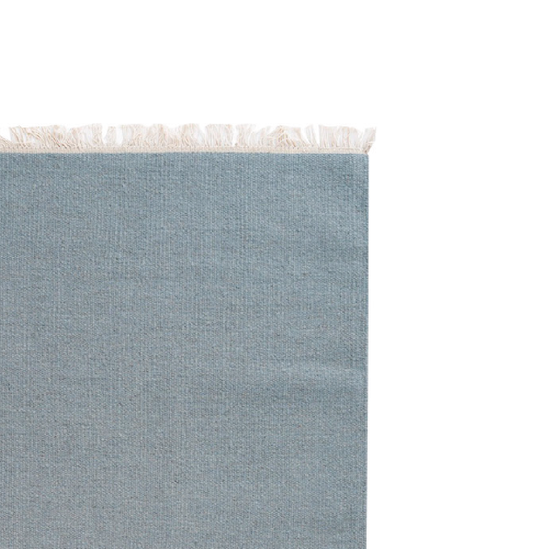 STRING  Wool Hand Woven Rug Teal