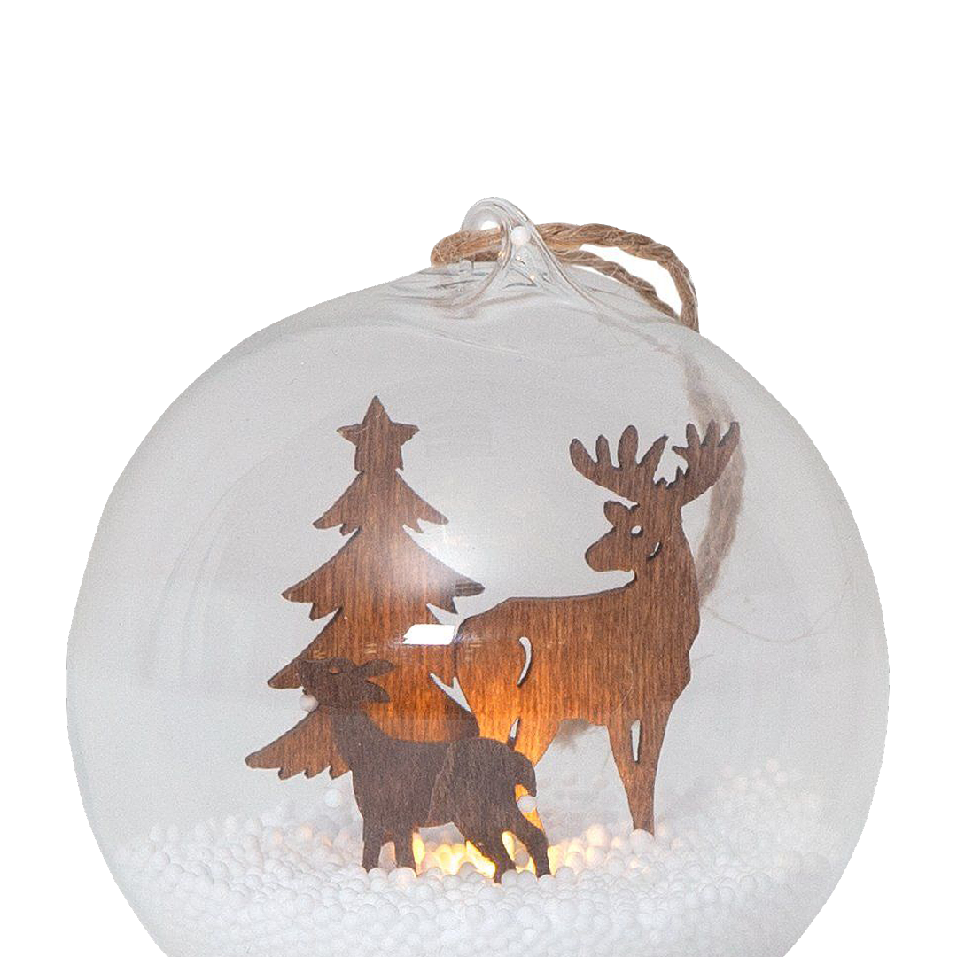 FAUNA II LED Snow Globe Christmas Decoration