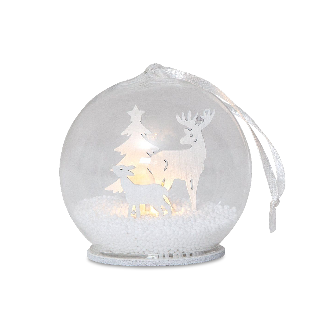 FAUNA I LED Snow Globe Christmas Decoration